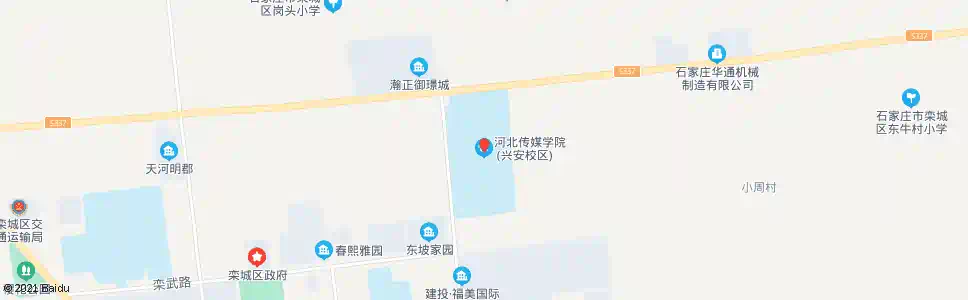 石家庄河北传媒北区_公交站地图_石家庄公交_妙搜公交查询2025