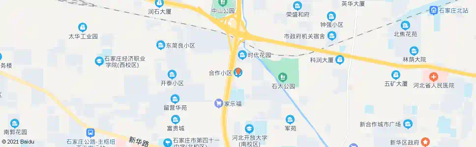 石家庄合作小区_公交站地图_石家庄公交_妙搜公交查询2025