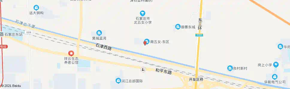 石家庄南五女_公交站地图_石家庄公交_妙搜公交查询2025