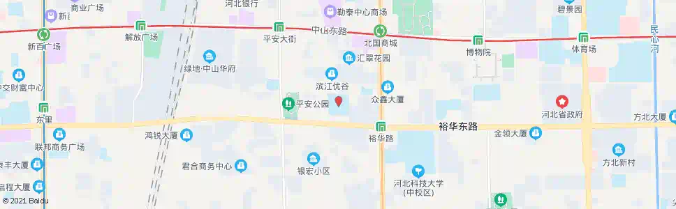 石家庄四中_公交站地图_石家庄公交_妙搜公交查询2025