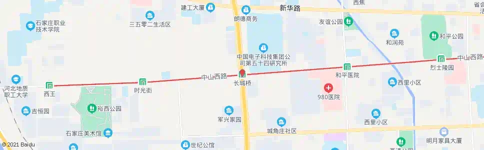 石家庄长城桥站_公交站地图_石家庄公交_妙搜公交查询2025