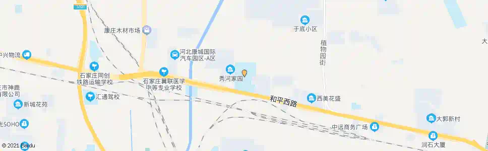 石家庄经济学校_公交站地图_石家庄公交_妙搜公交查询2025