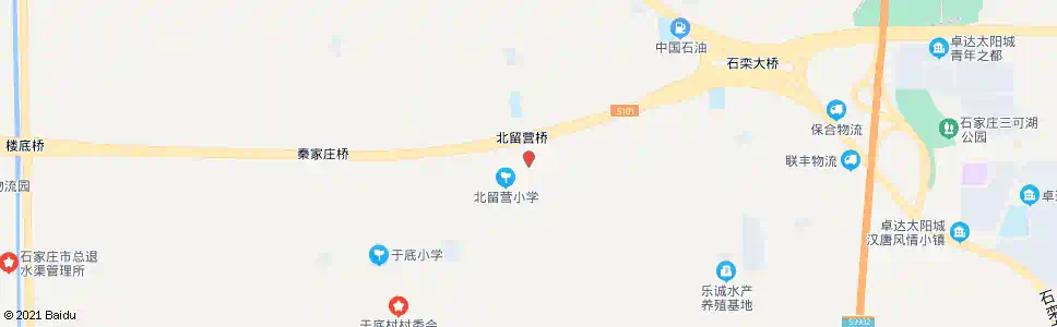 石家庄北留营北口_公交站地图_石家庄公交_妙搜公交查询2025