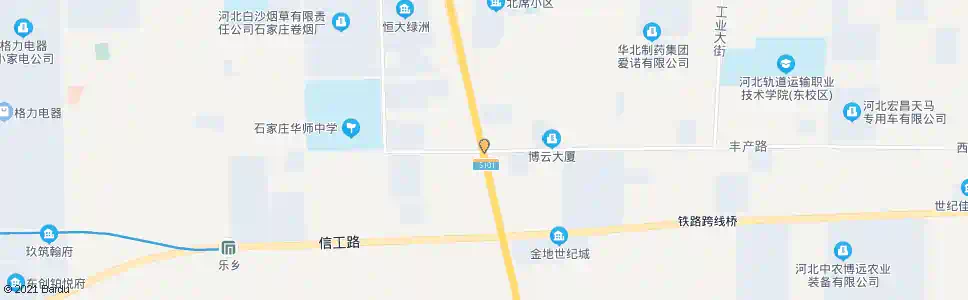 石家庄东三环丰产路口_公交站地图_石家庄公交_妙搜公交查询2025