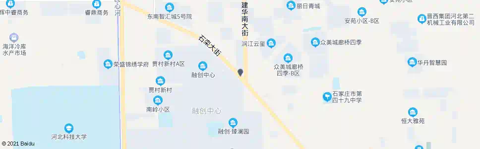 石家庄建华大街南口_公交站地图_石家庄公交_妙搜公交查询2025