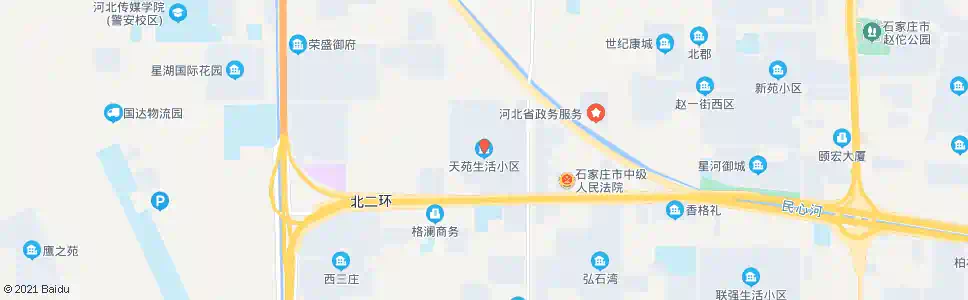 石家庄天苑小区_公交站地图_石家庄公交_妙搜公交查询2025