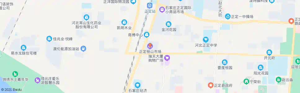 石家庄恒山北市场_公交站地图_石家庄公交_妙搜公交查询2025