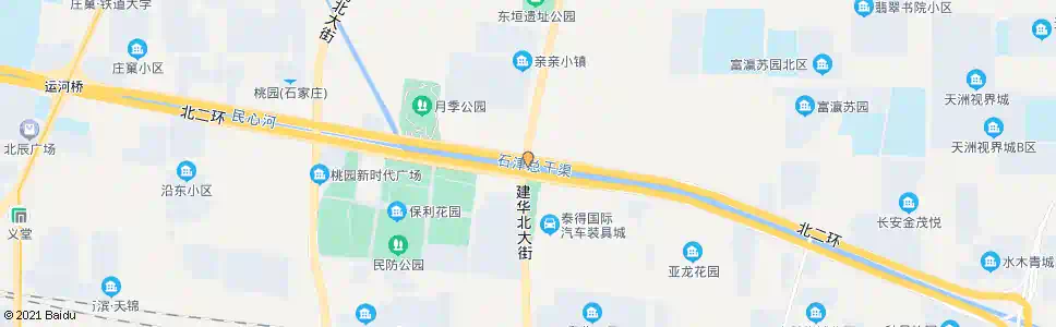 石家庄北二环建华大街口_公交站地图_石家庄公交_妙搜公交查询2025