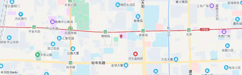 石家庄市报社(先天下广场)_公交站地图_石家庄公交_妙搜公交查询2025