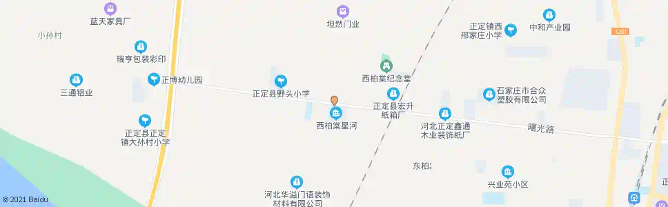 石家庄西柏棠_公交站地图_石家庄公交_妙搜公交查询2025