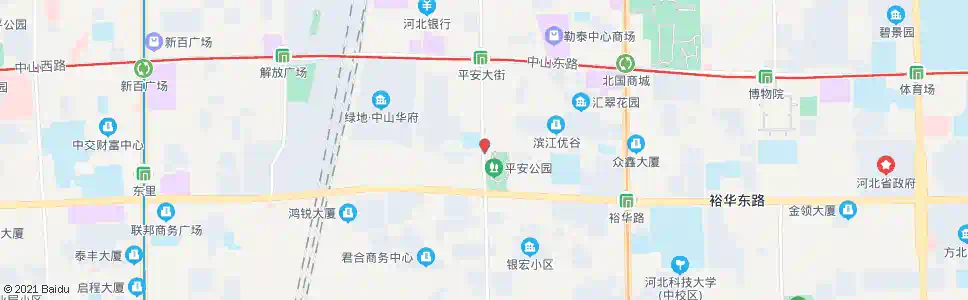 石家庄平安四中路口_公交站地图_石家庄公交_妙搜公交查询2025