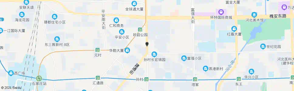 石家庄欧韵公园东门_公交站地图_石家庄公交_妙搜公交查询2025