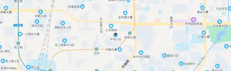 石家庄平安小区_公交站地图_石家庄公交_妙搜公交查询2025