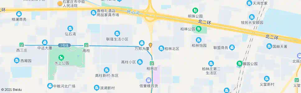 石家庄金柏林_公交站地图_石家庄公交_妙搜公交查询2025