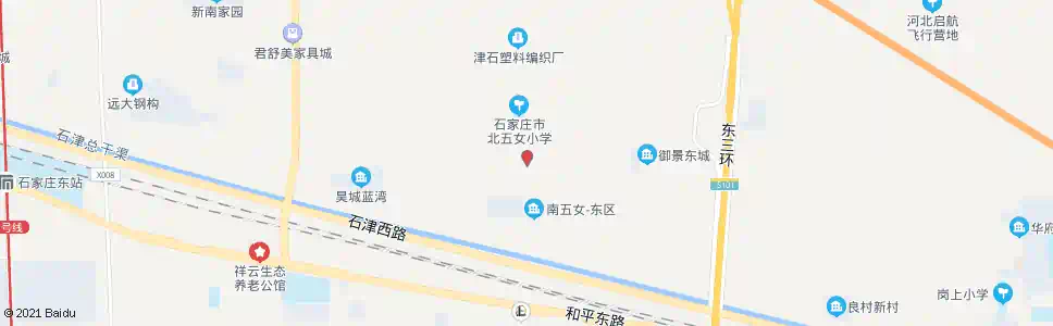 石家庄东五女_公交站地图_石家庄公交_妙搜公交查询2025