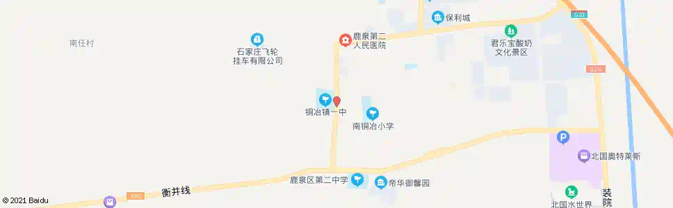 石家庄铜冶一中_公交站地图_石家庄公交_妙搜公交查询2025