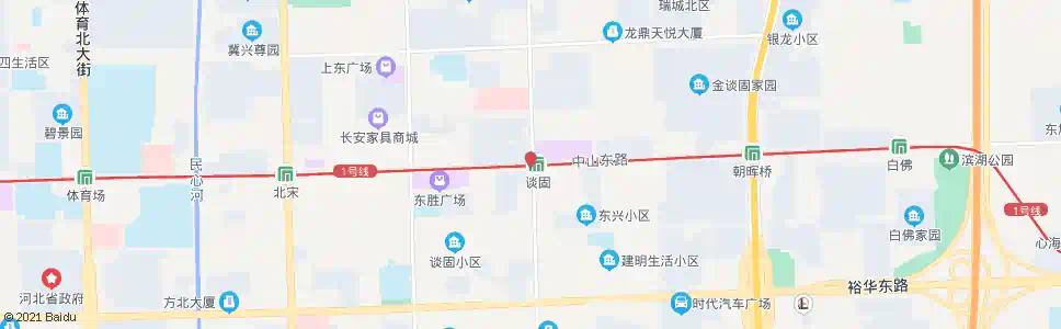 石家庄谈固南大街中山路口_公交站地图_石家庄公交_妙搜公交查询2025