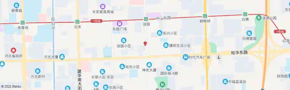 石家庄建华谈南路口_公交站地图_石家庄公交_妙搜公交查询2025