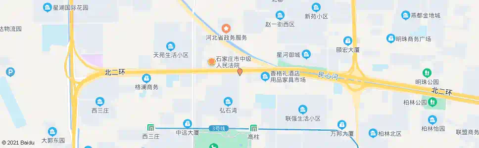 石家庄东三庄街北口_公交站地图_石家庄公交_妙搜公交查询2025