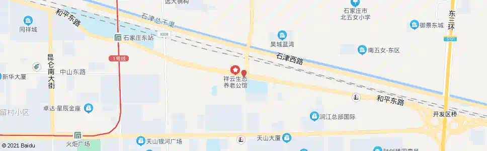石家庄燕山街北口_公交站地图_石家庄公交_妙搜公交查询2025