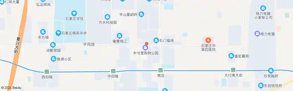 石家庄岗当新区_公交站地图_石家庄公交_妙搜公交查询2025