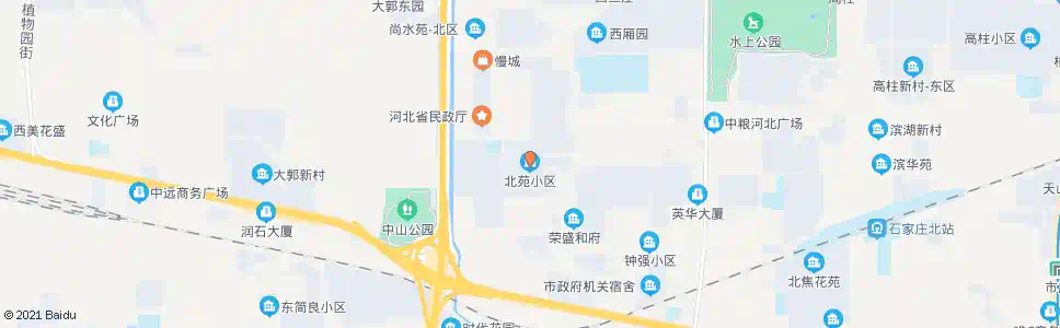 石家庄北苑小区_公交站地图_石家庄公交_妙搜公交查询2025