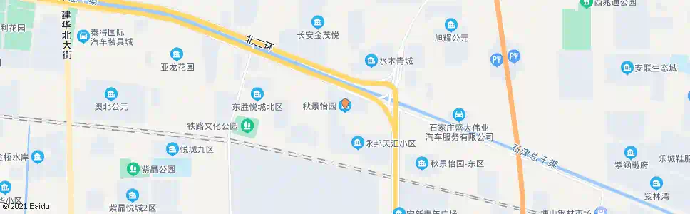 石家庄秋景怡园_公交站地图_石家庄公交_妙搜公交查询2025