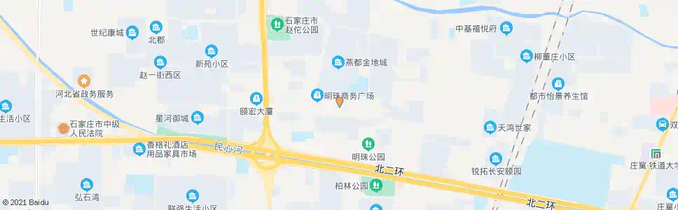 石家庄明珠花苑_公交站地图_石家庄公交_妙搜公交查询2025
