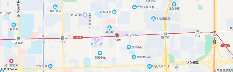 石家庄谈固大街中山路口_公交站地图_石家庄公交_妙搜公交查询2025