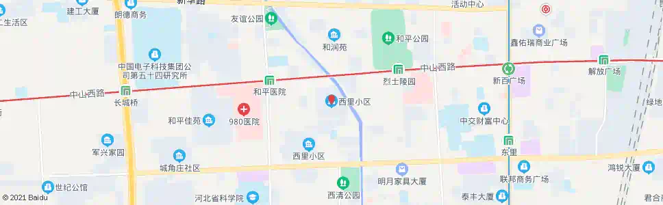 石家庄西里小区_公交站地图_石家庄公交_妙搜公交查询2025