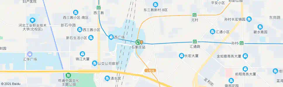 石家庄火车站东广场南_公交站地图_石家庄公交_妙搜公交查询2025