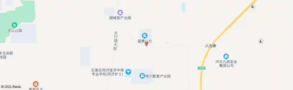 石家庄盛景八方_公交站地图_石家庄公交_妙搜公交查询2025
