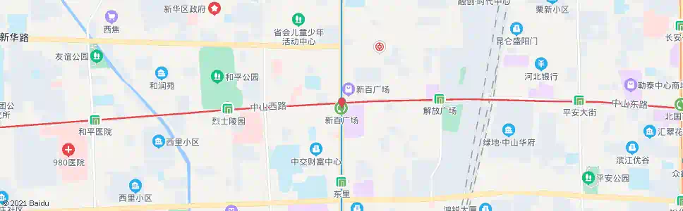 石家庄新百广场_公交站地图_石家庄公交_妙搜公交查询2025