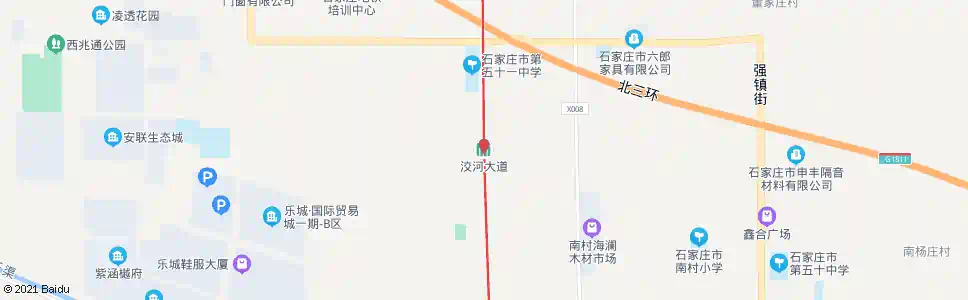 石家庄洨河大道站_公交站地图_石家庄公交_妙搜公交查询2025