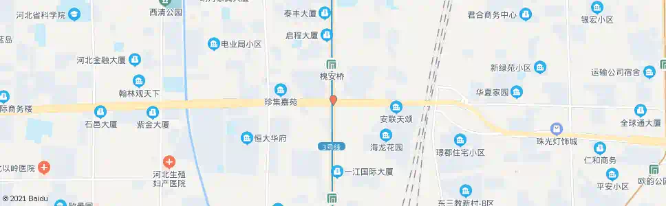 石家庄槐安大桥(爱尔眼科医院)_公交站地图_石家庄公交_妙搜公交查询2025