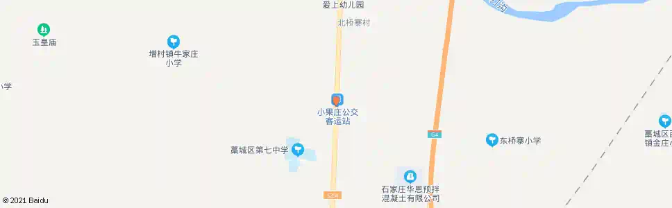 石家庄小果庄_公交站地图_石家庄公交_妙搜公交查询2025