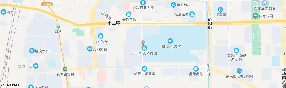 石家庄河北师大西门_公交站地图_石家庄公交_妙搜公交查询2025