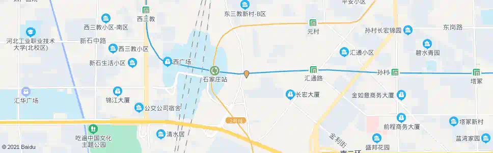 石家庄汇华路西口_公交站地图_石家庄公交_妙搜公交查询2025