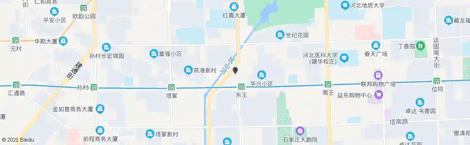 石家庄华兴花园_公交站地图_石家庄公交_妙搜公交查询2025