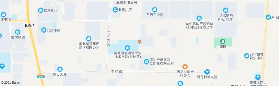 石家庄轨道学院_公交站地图_石家庄公交_妙搜公交查询2025