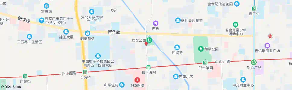 石家庄友谊公园_公交站地图_石家庄公交_妙搜公交查询2025