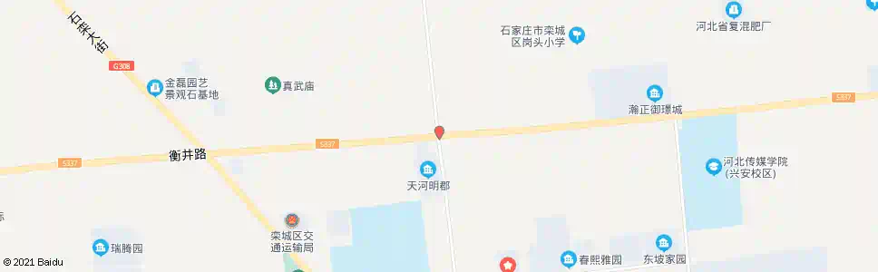石家庄衡井308路口_公交站地图_石家庄公交_妙搜公交查询2025