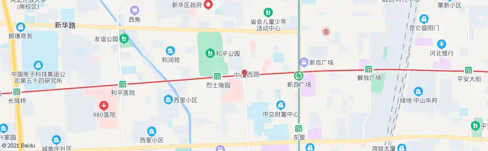 石家庄维明中山路口_公交站地图_石家庄公交_妙搜公交查询2025