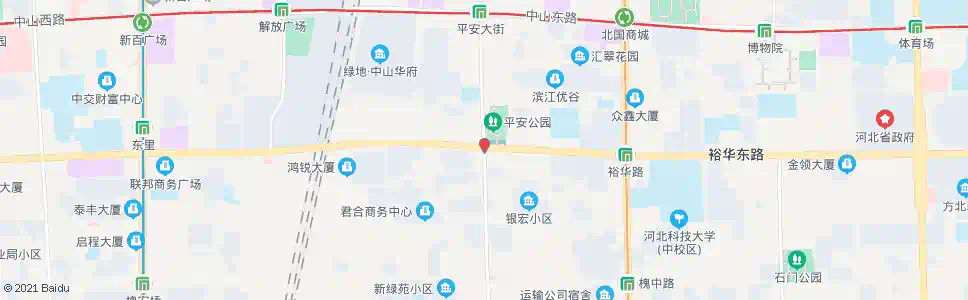 石家庄平安公园_公交站地图_石家庄公交_妙搜公交查询2025