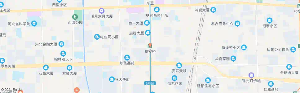 石家庄槐安桥站_公交站地图_石家庄公交_妙搜公交查询2025