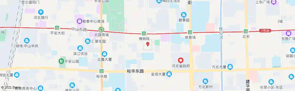 石家庄博物院站_公交站地图_石家庄公交_妙搜公交查询2025