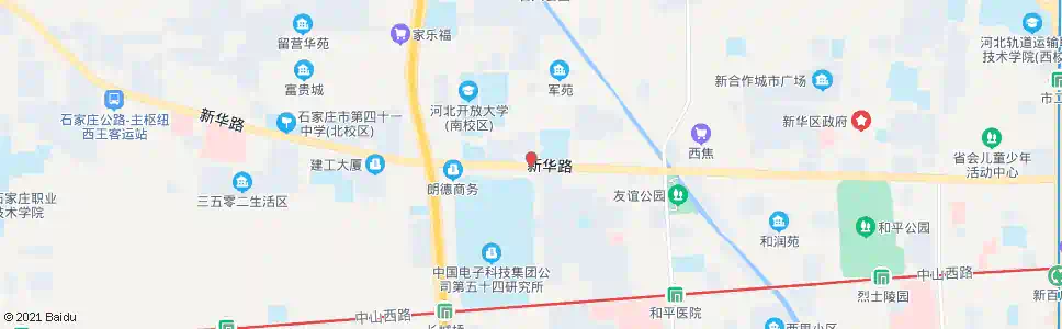 石家庄虹光街南口_公交站地图_石家庄公交_妙搜公交查询2025