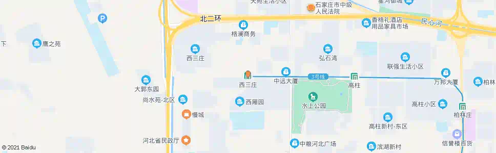 石家庄西三庄西区_公交站地图_石家庄公交_妙搜公交查询2025