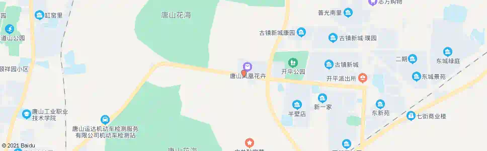 唐山凤凰花卉车场_公交站地图_唐山公交_妙搜公交查询2025