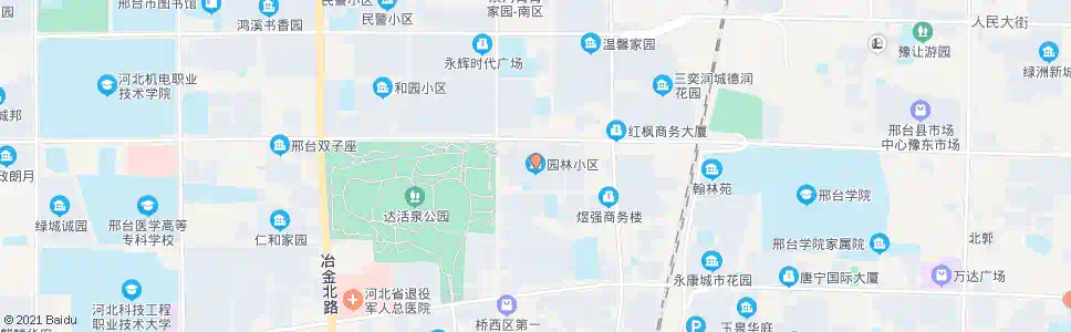 邢台园林小区_公交站地图_邢台公交_妙搜公交查询2025